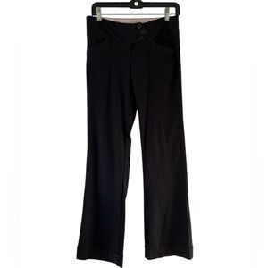 Joe Benbasset Low Rise Pinstripe Y2K Pants Size 5 Black 9435317F
